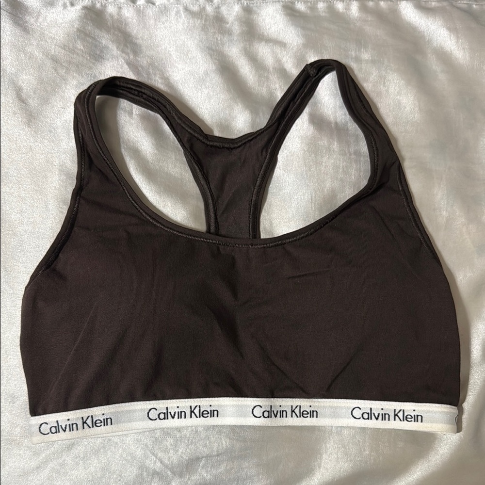 Calvin Klein Women's Chocolate Sports Bra